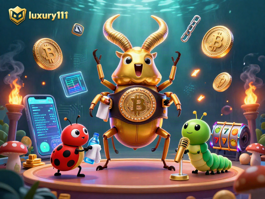 Experience luxury111 adventures with a golden stag beetle champion in an epic casino-style showdown.