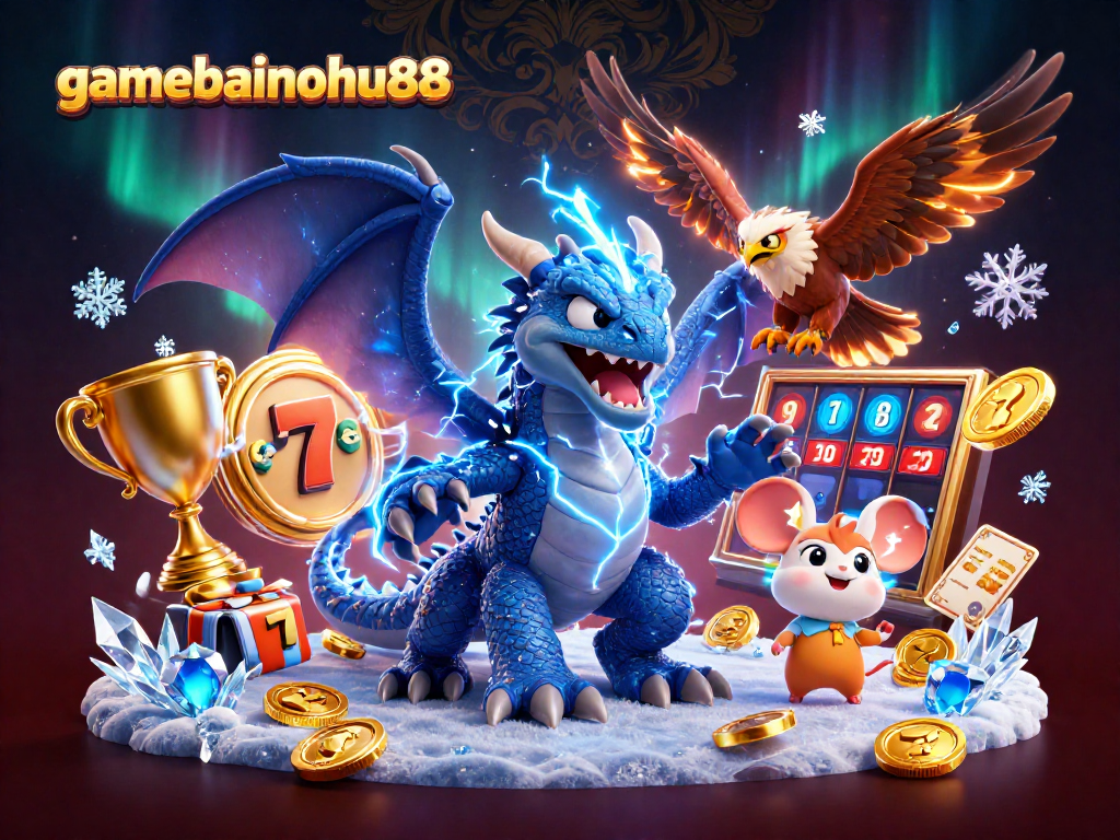 Experience the thrill of gaming with gamebainohu88's vibrant slots illustration showcasing dynamic elements and rich visual textures.