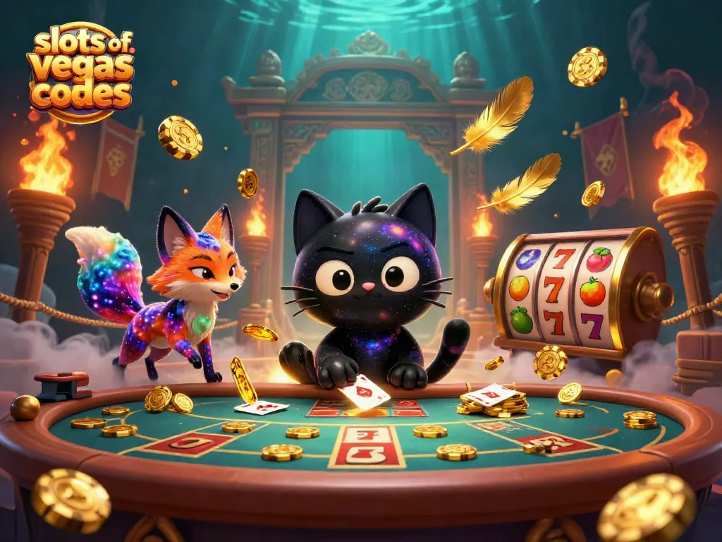 Experience the excitement of slots of vegas bonus codes with playful characters at a cosmic casino.