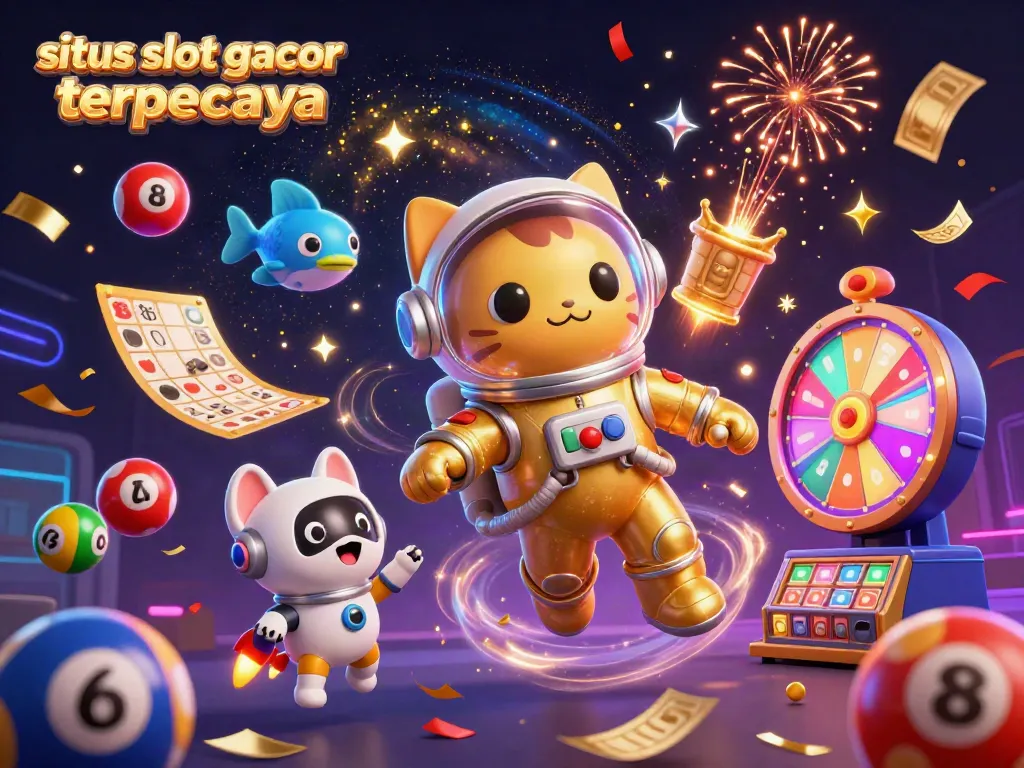 Engage with situs slot gacor terpercaya through a vibrant 3D casino-themed illustration