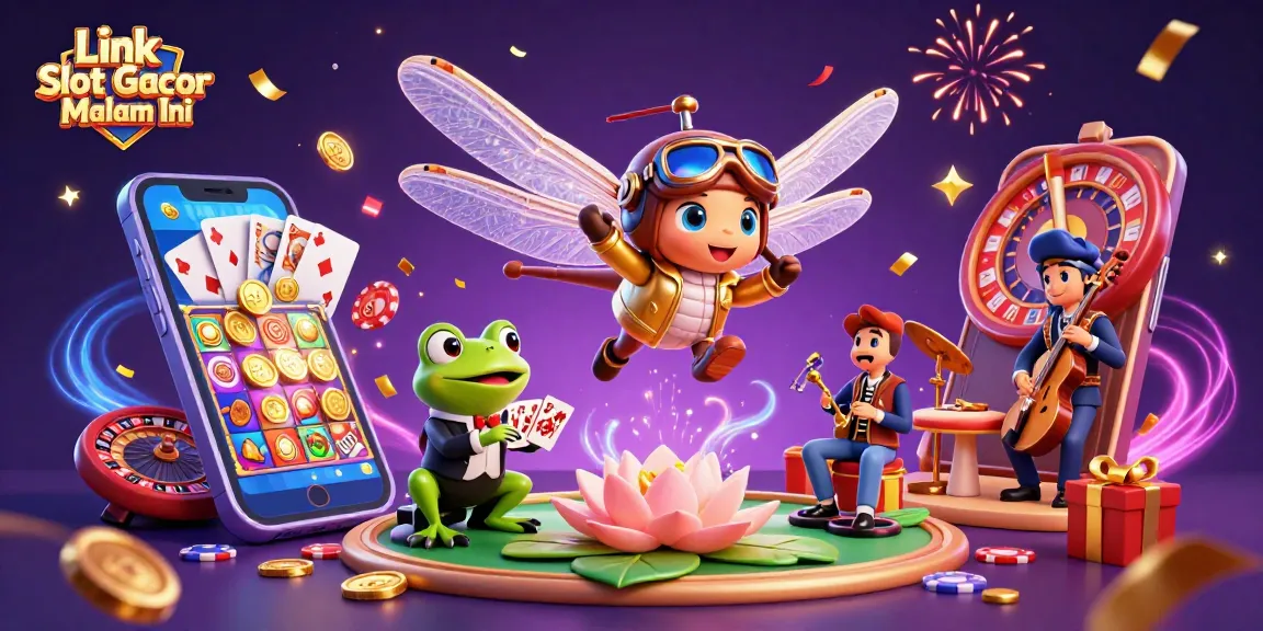 Engage with exciting Link Slot Gacor Malam Ini action in a vibrant casino scene.