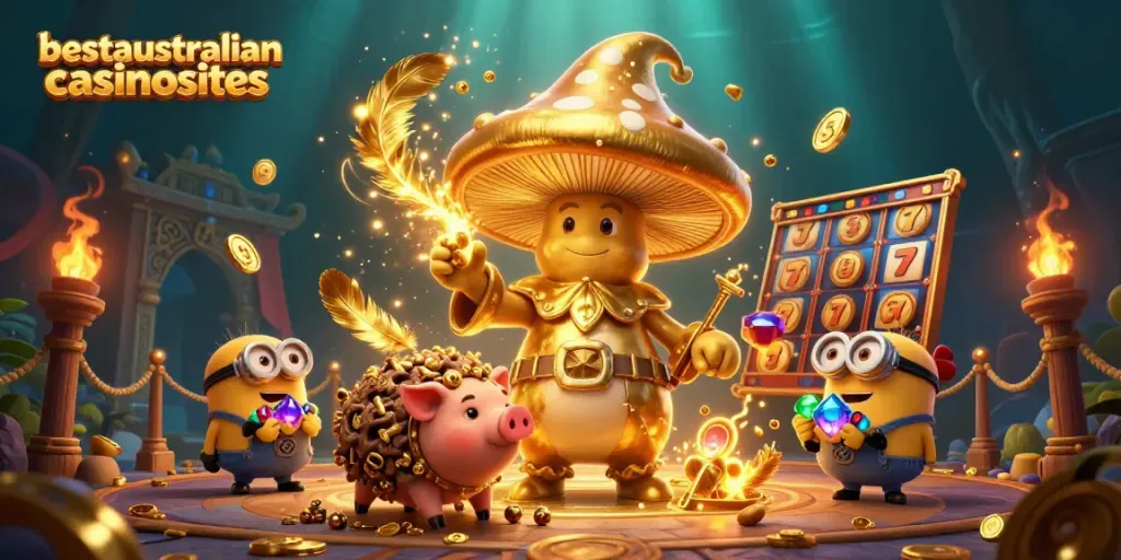 Experience gold magic in the vibrant scene of the best Australian casinos with slots and treasure.