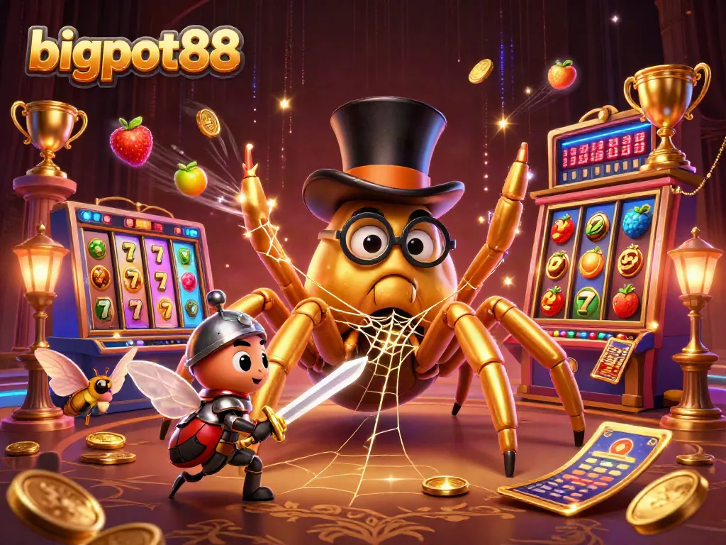 bigpot88 menarik perhatian para penjudi dengan arachnid emas yang mewah dan keberanian serangga kecil.
