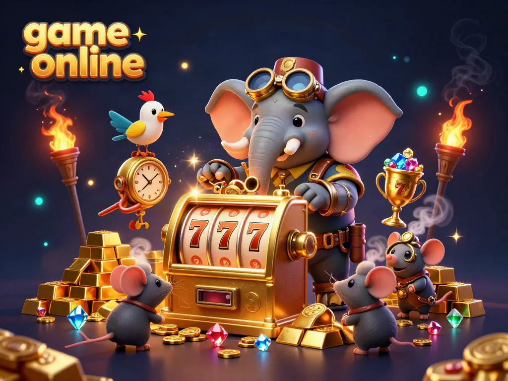 Engage with the immersive experience of game online featuring steampunk elements and a dynamic casino scene.