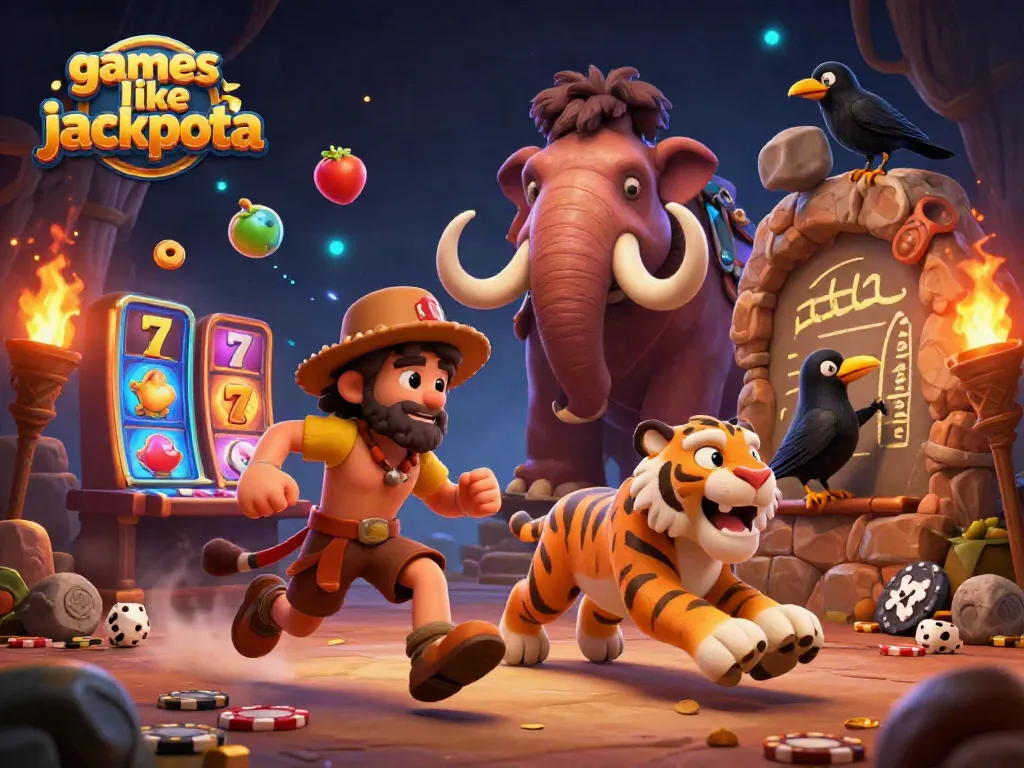 Experience thrilling games like jackpota with this vibrant, dynamic casino scene.