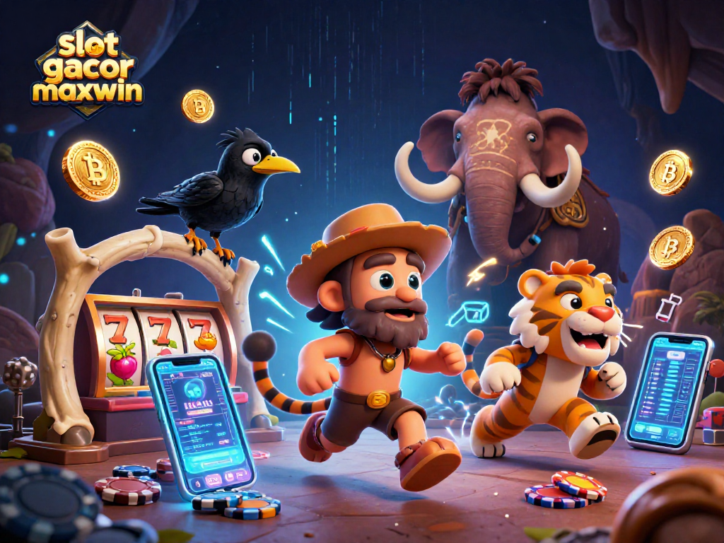 Experience intense gameplay and colorful reels with slot gacor maxwin in this rich casino scene.