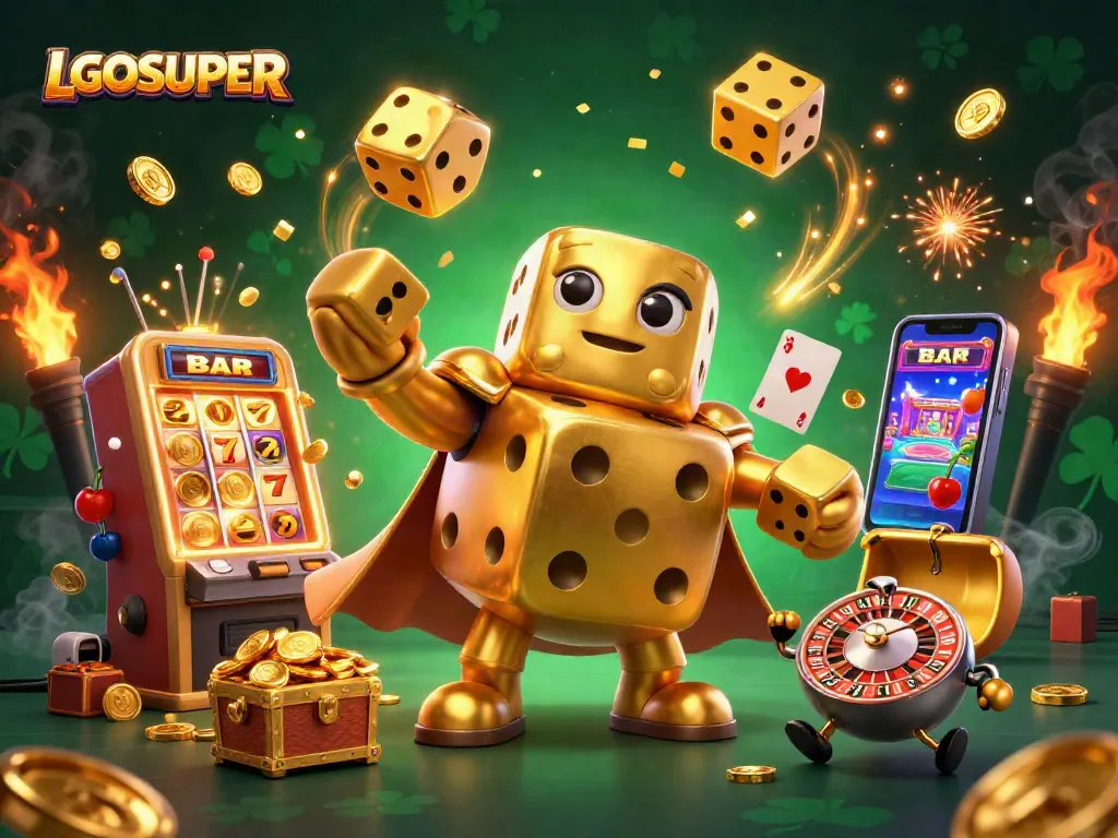Spin the reels with LGOSUPER's vibrant slot machines, featuring a carnival of casino excitement.