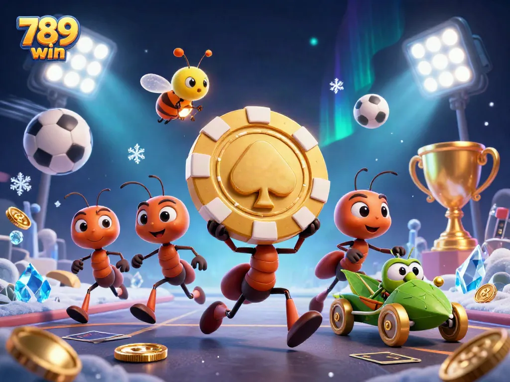 Engage with the thrilling 789 win casino experience featuring playful ants on a heist.