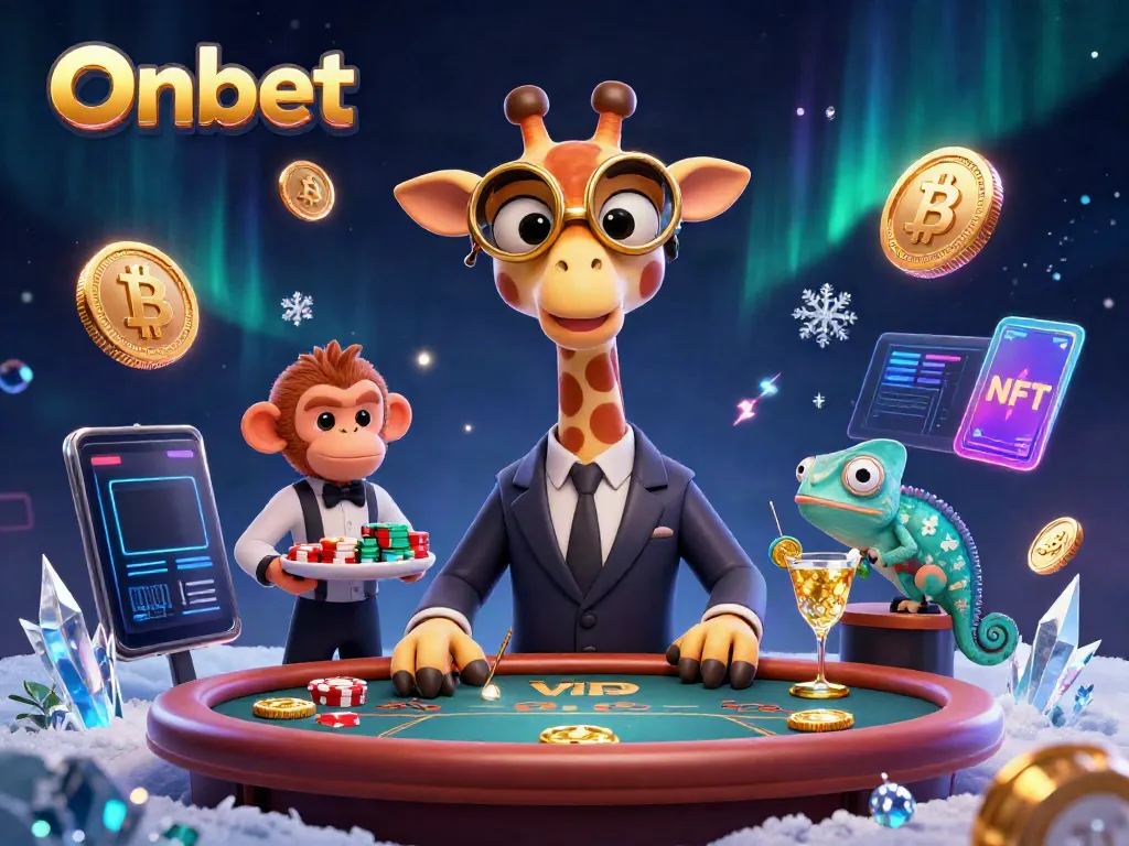 Experience electrifying poker at Onbet with vibrant characters and digital casino elements.