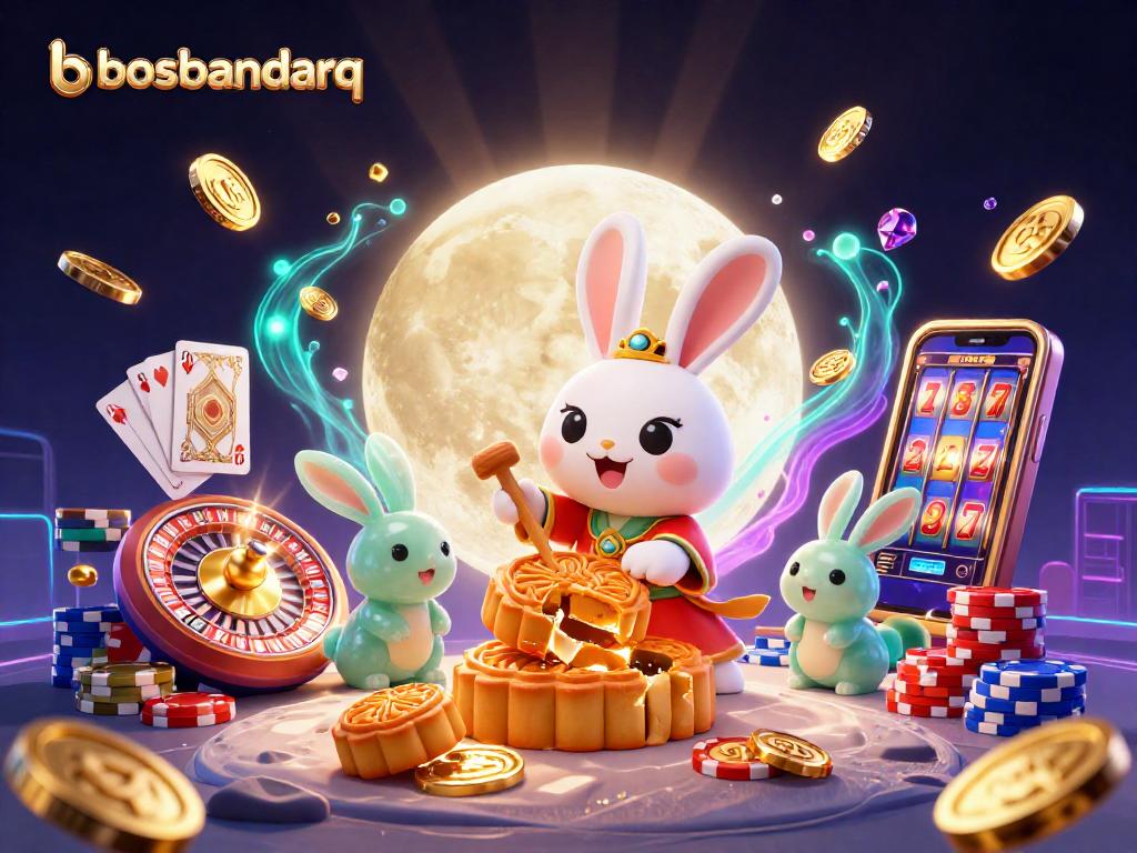 Experience the excitement at bosbandarq with dynamic casino elements highlighting wins and treasures.