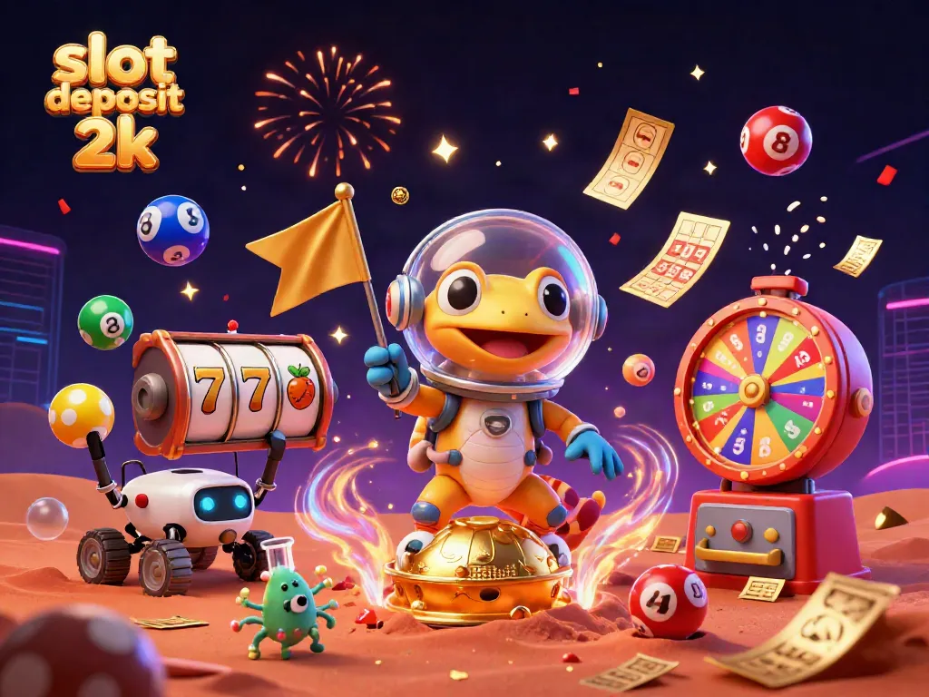 Spin to win in exhilarating slot deposit 2k adventures with a Martian gecko discovery!