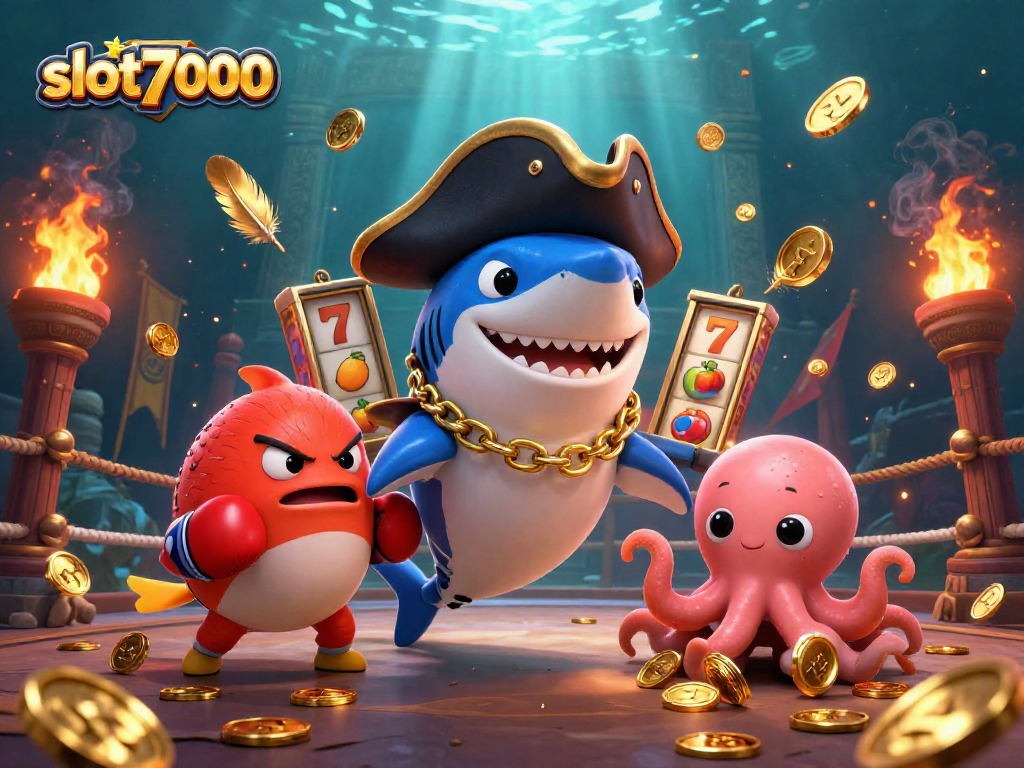 Menangkan hadiah di slot7000 dengan eksplorasi karakter kartun 3D di arena kasino yang dinamis.